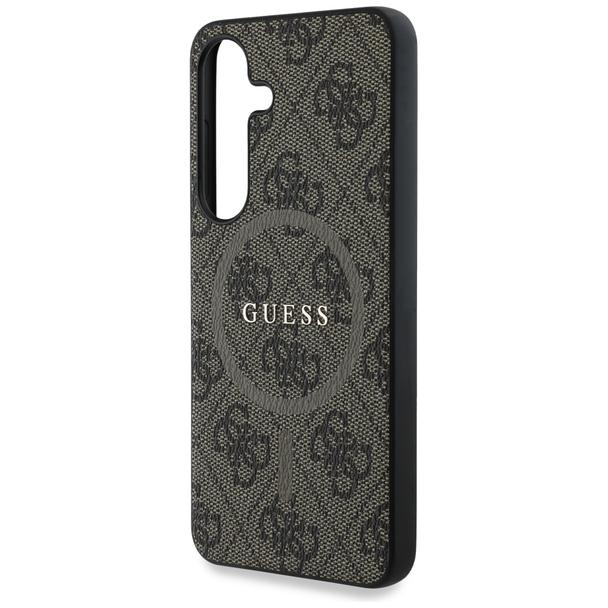 GUESS futerał do SAMSUNG S25 GUHMS25SG4GFRW (Magnetic PU 4G Ring Classic Logo) brązowy