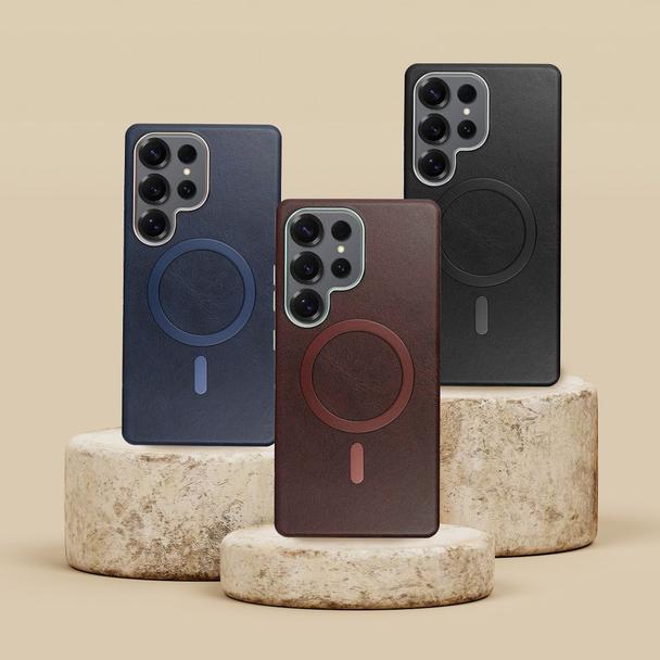 Futerał do Samsung A37 Gentleman Mag Cover zgodny z MagSafe czarny