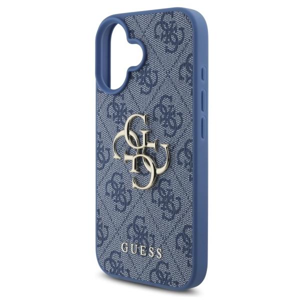 GUESS futerał do IPHONE 16 GUHCP16S4GMGBL (4G PU Big Logo) niebieski