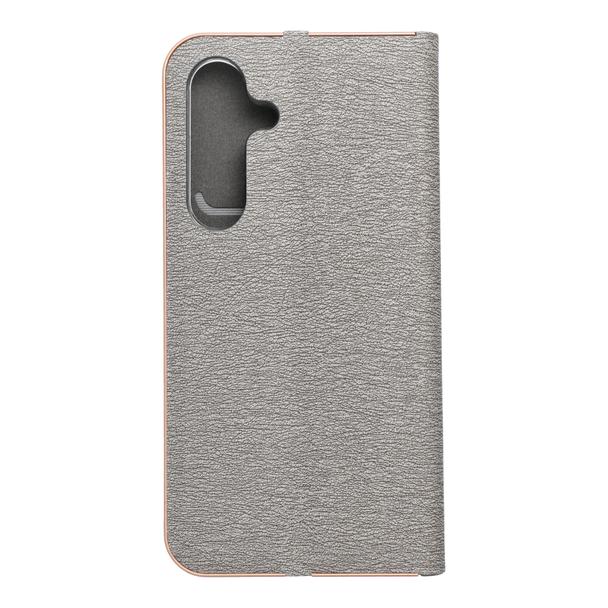 Etui z klapką na Samsung S25 Luna Book Gold srebrne