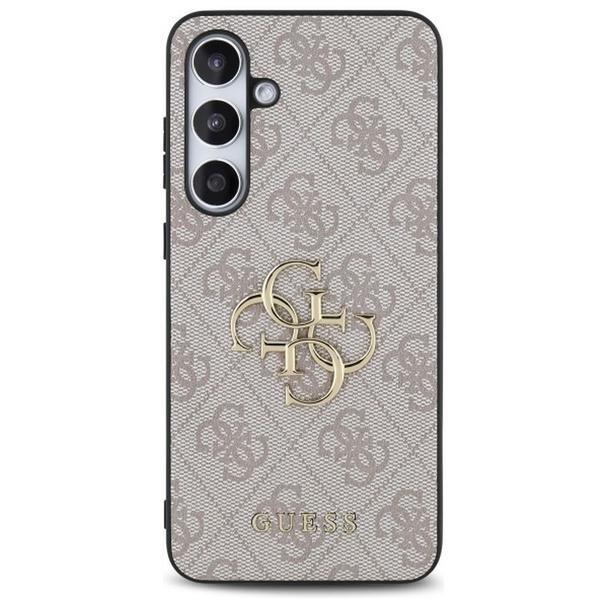GUESS futerał do SAMSUNG S24 FE GUHCS24FE4GMGBR (HC PU 4G Big Metal Logo) brązowy