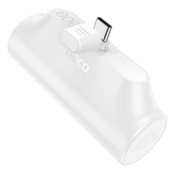 Powerbank Hoco 3000 mAh z wbudowanym złączem USB C J147 biały