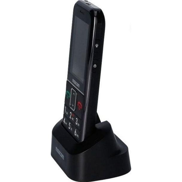 MAXCOM telefon dla seniora + opaska SOS MM735 czarny