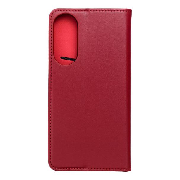 Etui z klapką na Samsung S25 EDGE Smart Pro Book skórzane bordowe