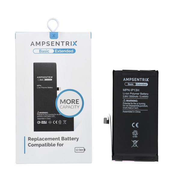 AmpSentrix Basic bateria do iPhone 13 (zwiększona pojemność 3500 mAh)