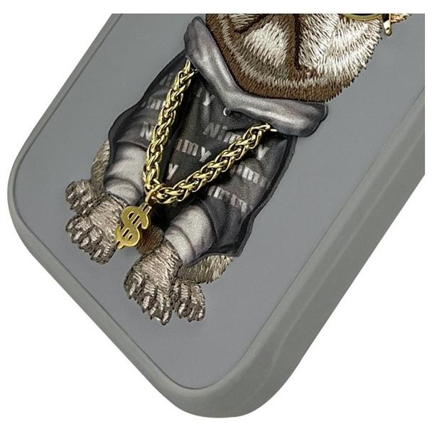 NIMMY futerał GLASSES COOL DOG do IPHONE 16 Pro Max szary