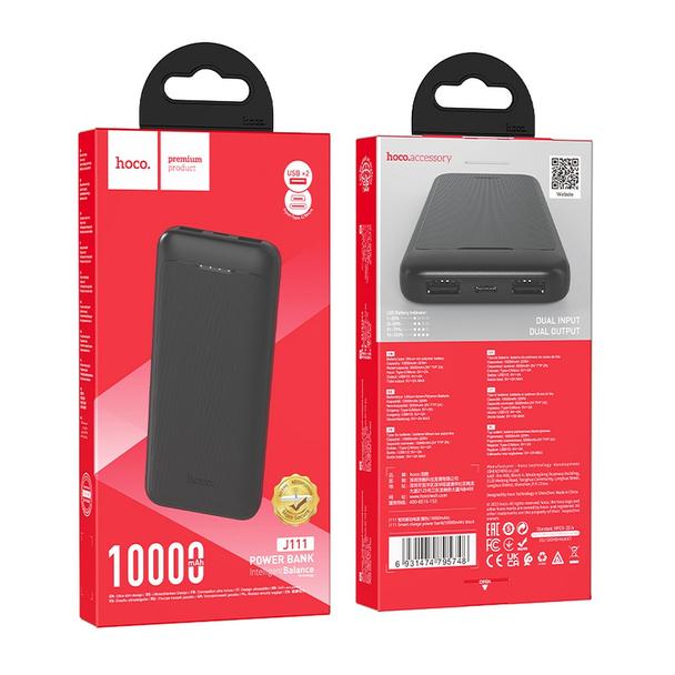 Powerbank Hoco 10000 mAh 2A J111 czarny