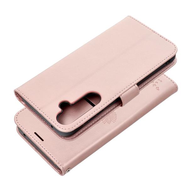 Etui z klapką na Samsung A35 5G Mezzo Book drzewo złoto-różowe