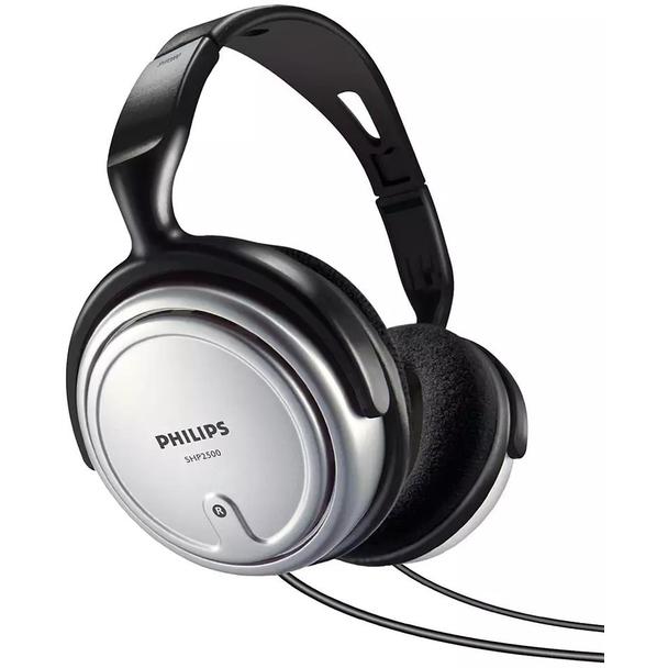 Słuchawki przewodowe nauszne Jack 3,5 mm Philips VSLUSHP2500 srebrne