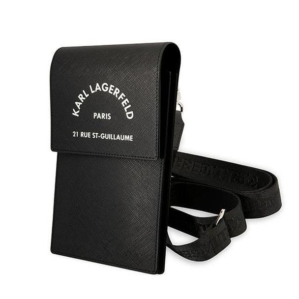 KARL LAGERFELD torebka uniwersalna na telefon KLWBSARSGK (Embossed RSG) czarny