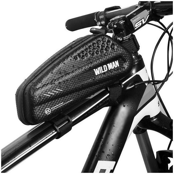 WILDMAN sakwa rowerowa na ramę na zamek 1L EX czarna