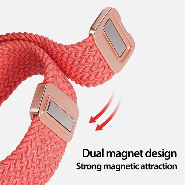 DUX DUCIS pasek MIXTURE PRO pleciony do Apple Watch 38 / 40 / 41 mm guava
