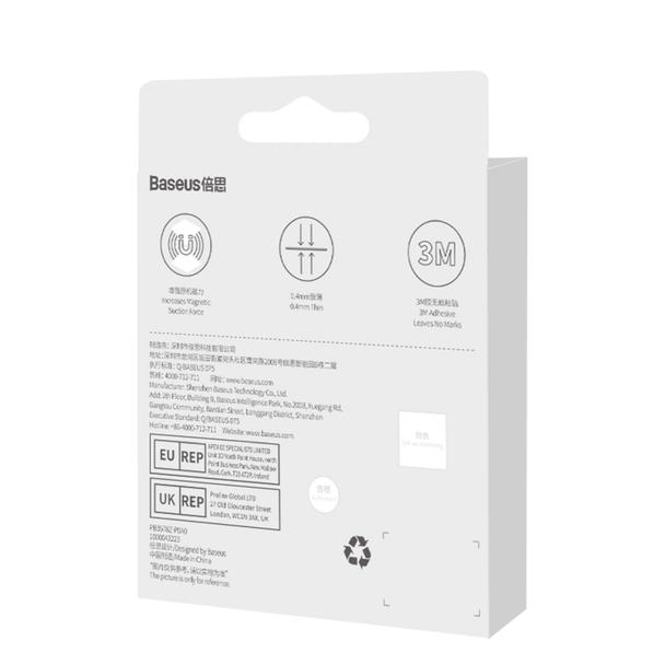 BASEUS blaszki uniwersalne kompatybilne z MagSafe PCCH000001 2 sztuki czarne