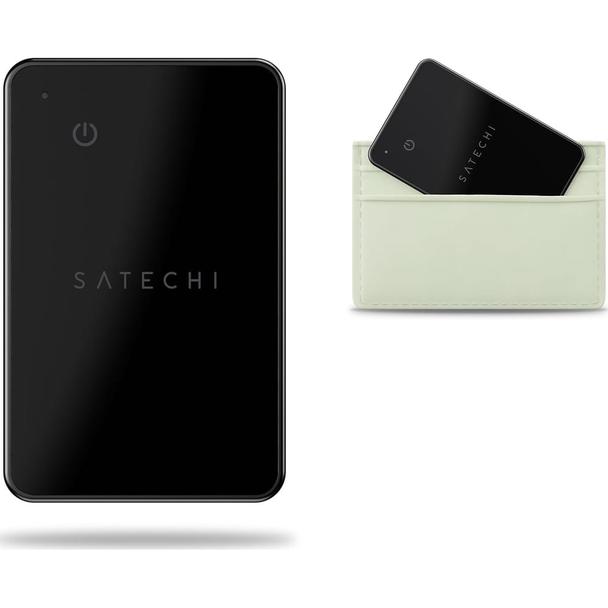 Lokalizator zgodny z Apple Find My Satechi FindAll Wallet Card w formie karty ST-LFAWCK czarna