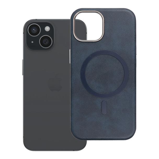 Etui na iPhone 15 Gentleman Mag Cover zgodne z MagSafe granatowe