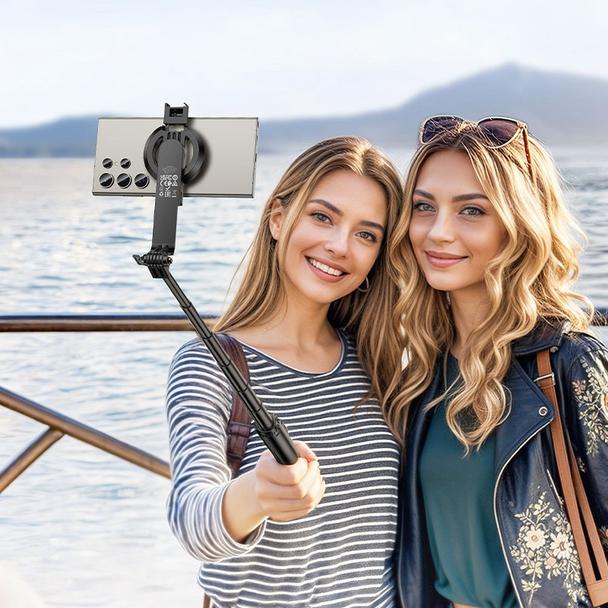 Selfie stick Hoco tripod z pilotem bezprzewodowym magnetyczny K25 czarny