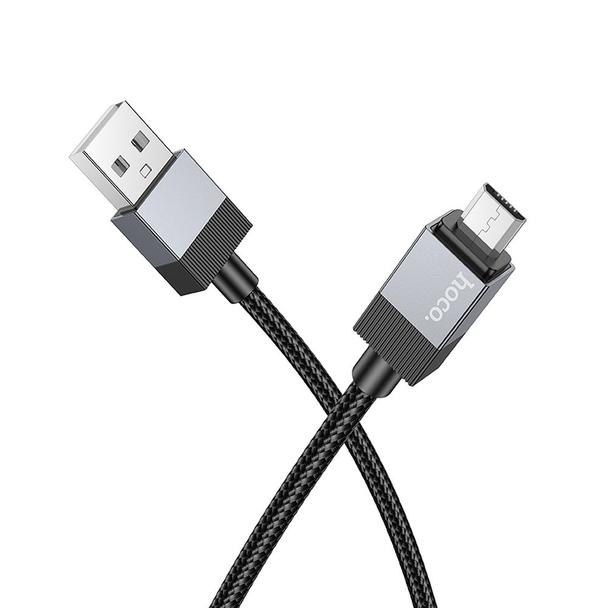 Kabel USB A do Micro USB Hoco 2,4A 1 m X110 czarny