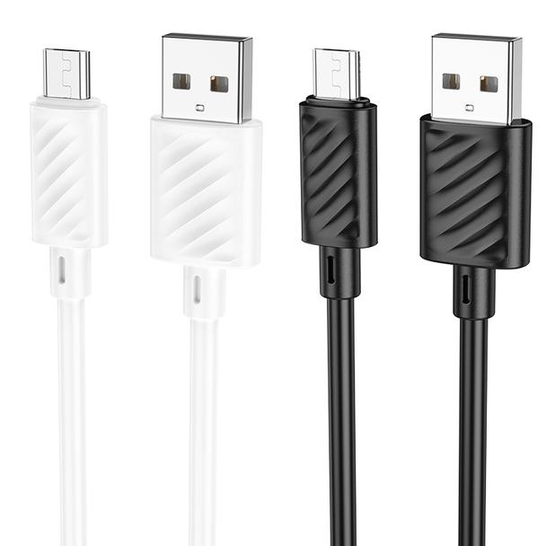 Kabel USB A do Micro USB Hoco 2,4A 2 m X88 czarny