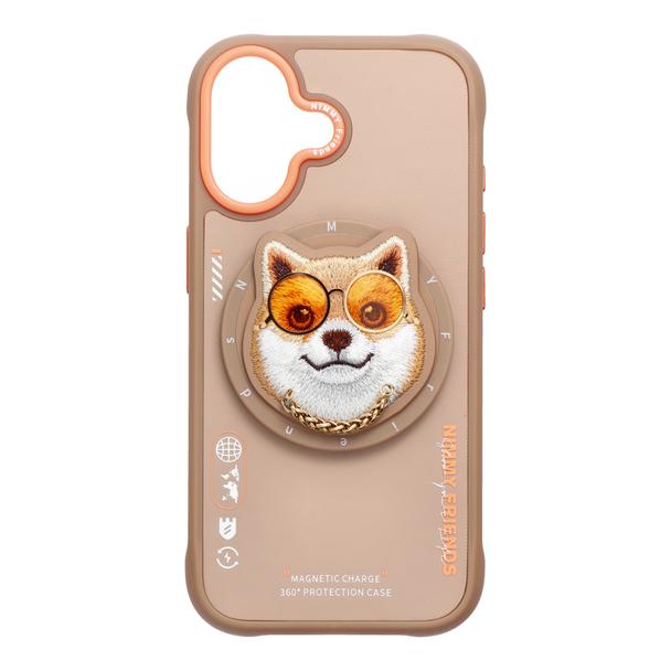 NIMMY futerał GLASSES COOL DOG kompatybilny z MagSafe do IPHONE 17 beżowy