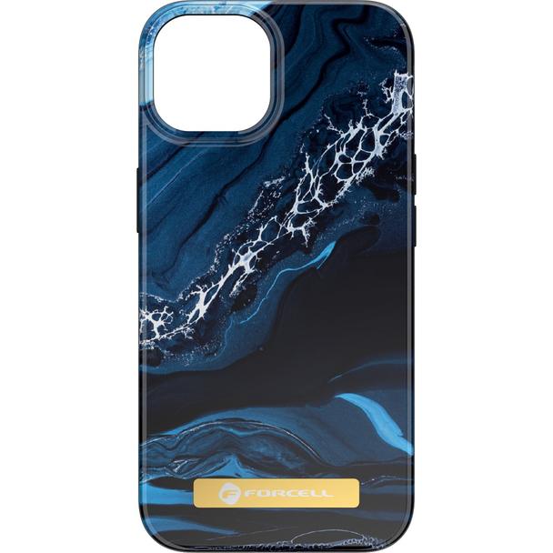 Etui na iPhone 14 PLUS Forcell F-Protect Mirage zgodne z MagSafe ocean marble