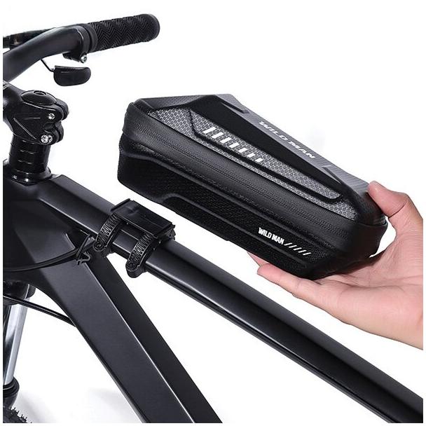WILDMAN sakwa rowerowa na ramę na zamek 1L XS5 czarna