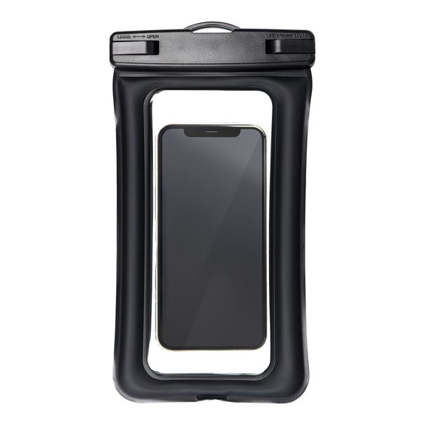 Etui na telefon uniwersalne wodoodporne z plastikowym zamknięciem AIRBAG czarne