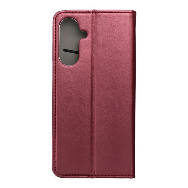 Etui z klapką na Samsung A17 Smart Magneto burgundowe