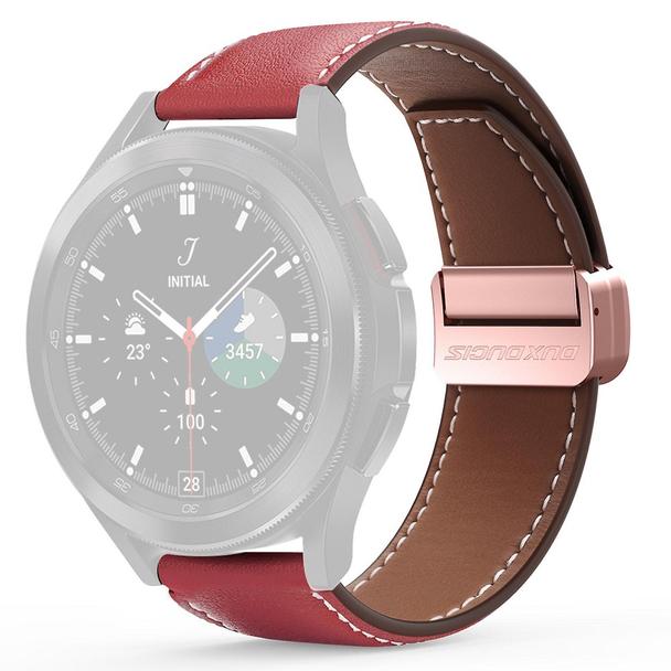 DUX DUCIS pasek YA skórzany do Apple Watch 38 / 40 / 41 mm czerwony