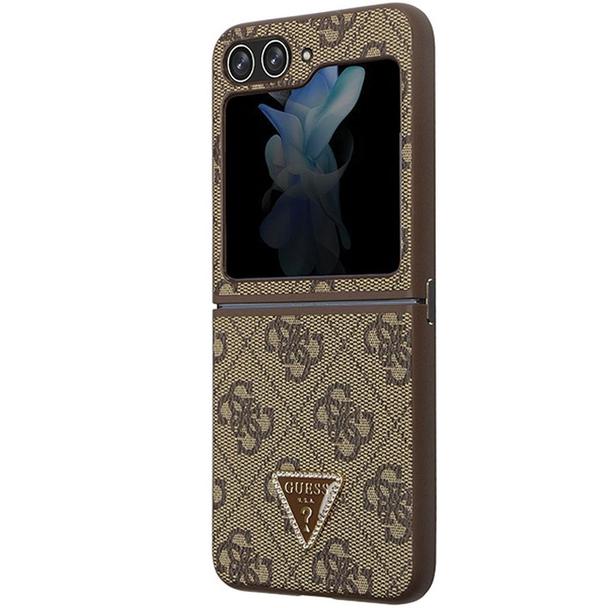 GUESS futerał do SAMSUNG Z Flip 5 GUHCZF5P4TDPW (4G Triangle Strass) brązowy