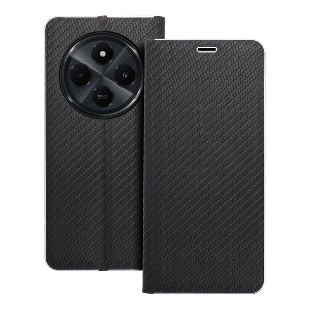 Etui z klapką na Xiaomi Redmi 14C Luna Book Carbon czarne