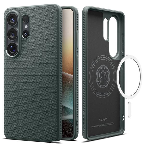 SPIGEN futerał LIQUID AIR MAG kompatybilny z MagSafe do SAMSUNG S26 Ultra abyss green