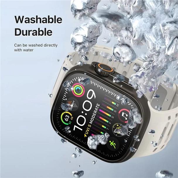 DUX DUCIS pasek CS magnetyczny silikonowy do Apple Watch 42/44/45/46/49 mm szary