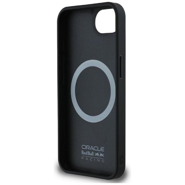 RED BULL futerał do IPHONE 16e (SE 4 2025) kompatybilny z MagSafe RBHMPSE424PUMEVR (Meshed PU Logo and Red Ring) granatowy