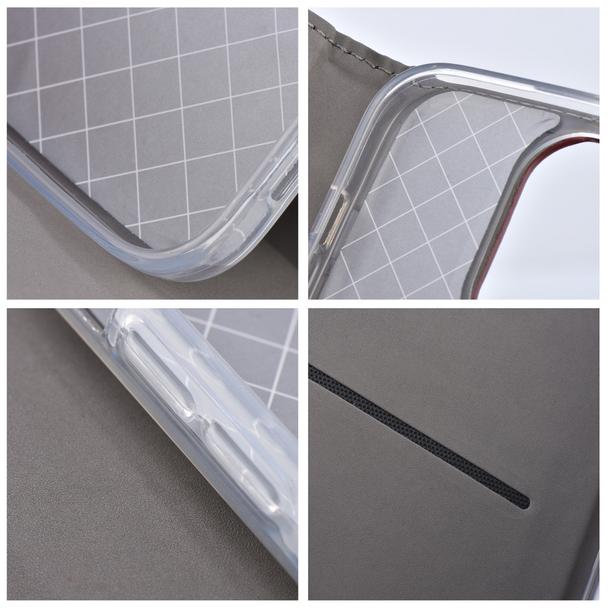 Etui z klapką na Oppo Reno 16F / 16FS Smart Magneto burgundowe