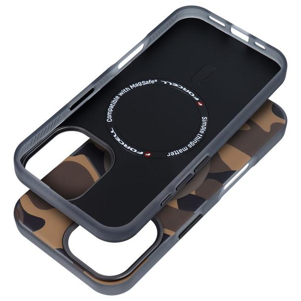 Etui na iPhone 16 Forcell F-Protect Levels Dual Layer 4D technology zgodne z MagSafe Military Drop-Test desert camo