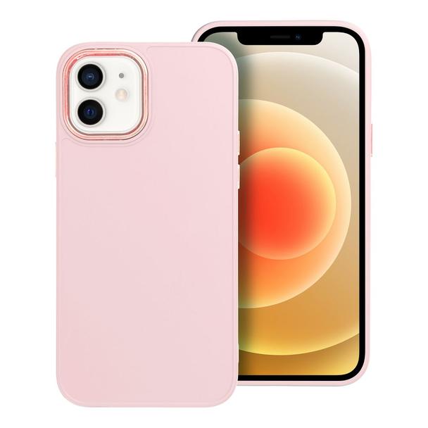 Futerał do iPhone 12 / 12 PRO Frame pudrowy róż