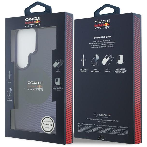 RED BULL futerał do SAMSUNG S26 Ultra RBHMS26L24HGDSV (Magnetic Double Layer PC Blended Lines) navy