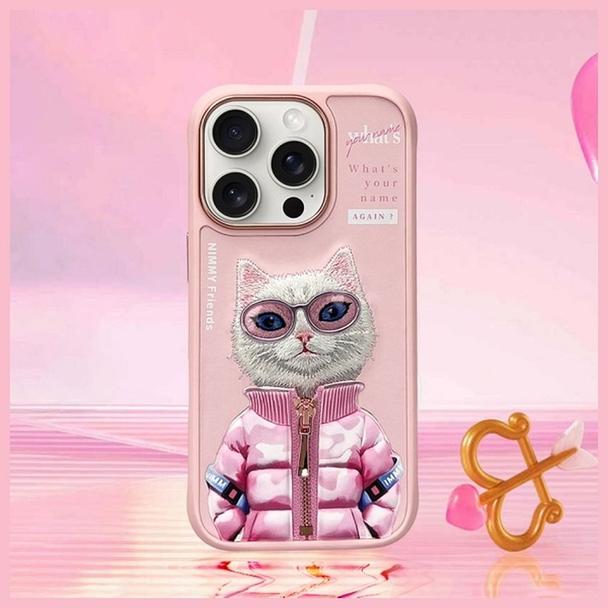 NIMMY futerał COOL&CUTE 2.0 Cat do IPHONE 16 Pro różowy