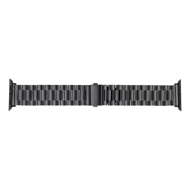 Pasek do Apple Watch Forcell F-Design FA10 zatrzask stal 42 / 44 / 45 / 49 mm czarny
