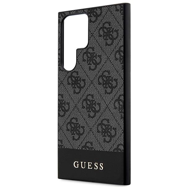 GUESS futerał do SAMSUNG S24 Ultra GUHCS24LG4GLGR (4G Bottom Stripe) czarny