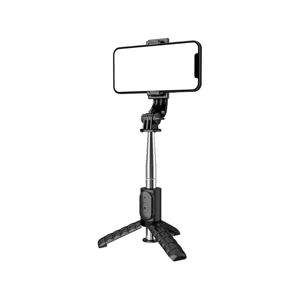 Uchwyt selfie z pilotem bezprzewodowym tripod Q11 / TR19 czarny