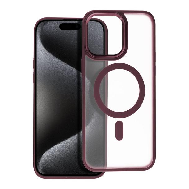 Futerał MATTE MAG COVER kompatybilny z MagSafe do IPHONE 15 Pro Max czerwony