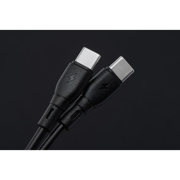 Kabel USB C do USB C Blue Star 3A 60W ECO 1 m PJ73-13-3 czarny