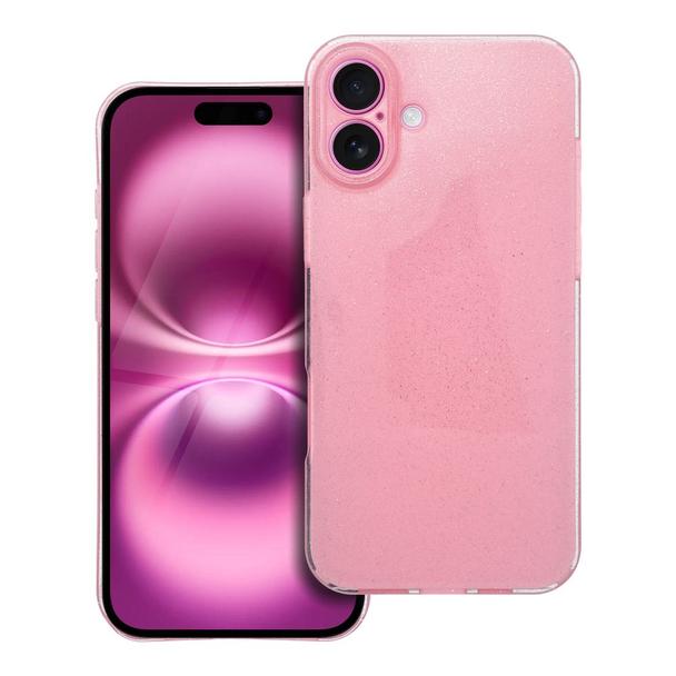 Futerał CLEAR CASE 2 mm BLINK do IPHONE 16 Plus różowy
