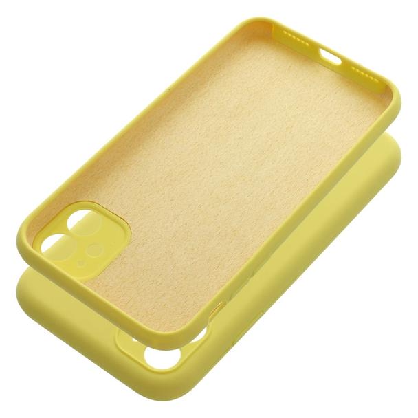 Futerał do iPhone 11 Silicone 2mm żółty