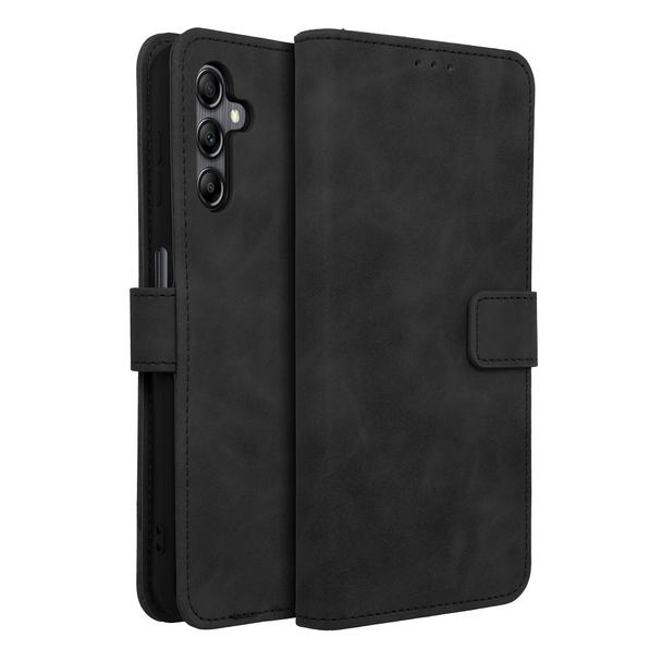 Etui z klapką na Samsung A14 4G / A14 5G Tender Book czarne
