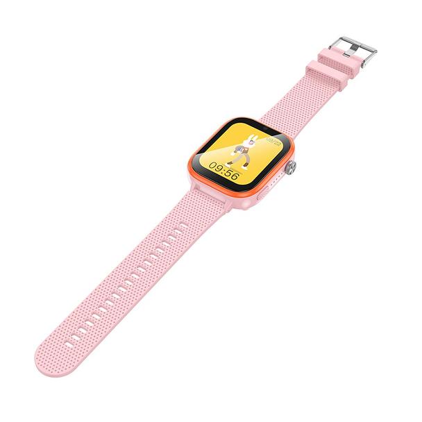 Smartwatch dla dzieci Hoco 1,83" 4G GPS z funkcją rozmowy Y101 różowy