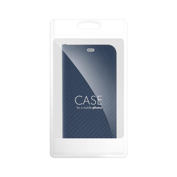 Etui z klapką na Samsung S26 FE Luna Book Carbon niebieskie