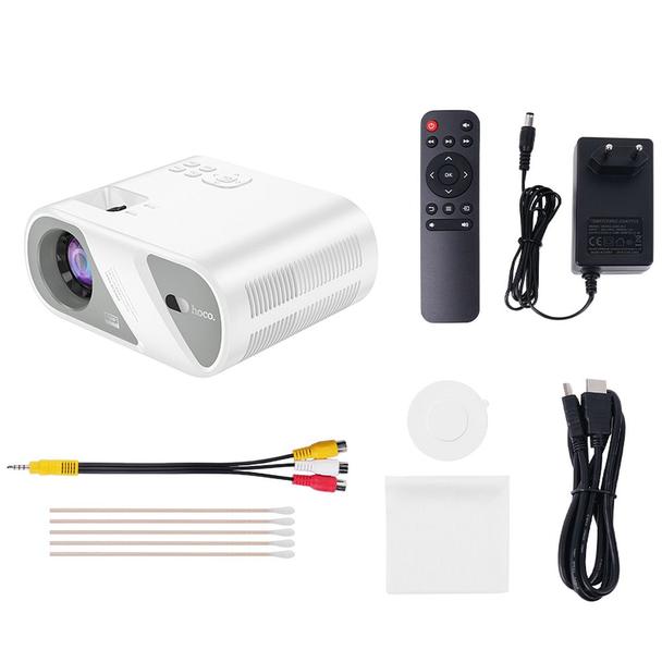 Projektor HD Ready Hoco Wi-Fi Bluetooth 720P DT1 biały