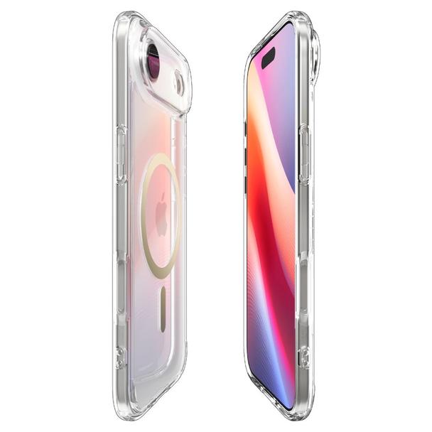 SPIGEN futerał ULTRA HYBRID MAG kompatybilny z MagSafe do IPHONE 17 Air clear gold